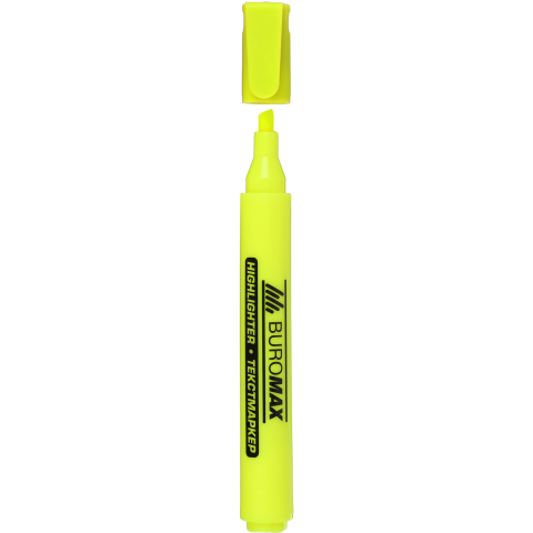 Маркер BUROMAX NEON текстовий (BM.8906-08), жовтий